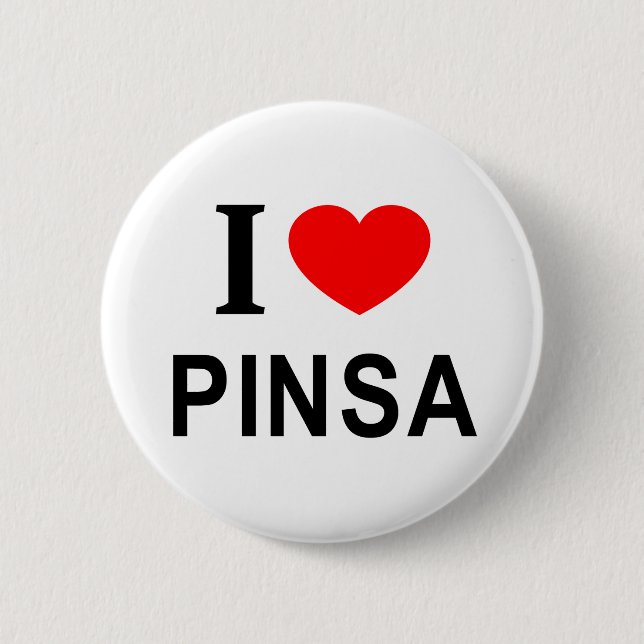 CHAPA REDONDA DE 5 CM ❤️ PINSA ME ENCANTA PINSA CORAZÓN PINSA (Anverso)