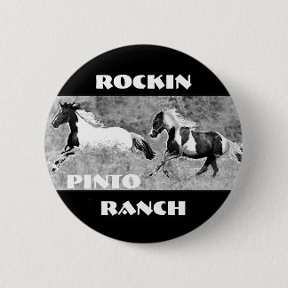 Chapa Redonda De 5 Cm Pintos que galopan, personalizable
