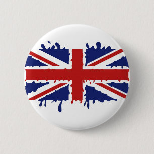 Chapa Redonda De 5 Cm Pintura británica