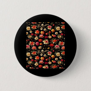 Chapa Redonda De 5 Cm Pintura de aceite de época de Chintz