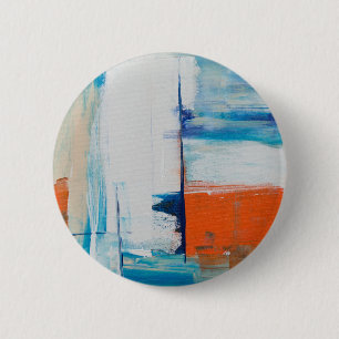 Chapa Redonda De 5 Cm Pintura de acrílico de color azul claro