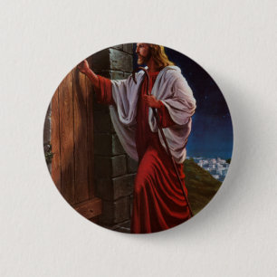 Chapa Redonda De 5 Cm pintura del vintage del Jesucristo de la fe de la