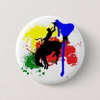 Chapa Redonda De 5 Cm Pintura rodeo