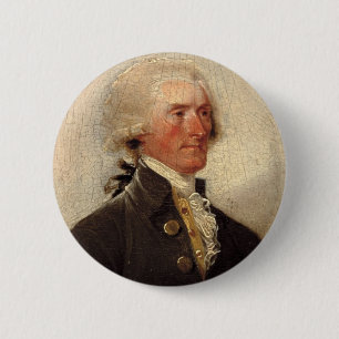 Chapa Redonda De 5 Cm Pintura rústica de Thomas Jefferson