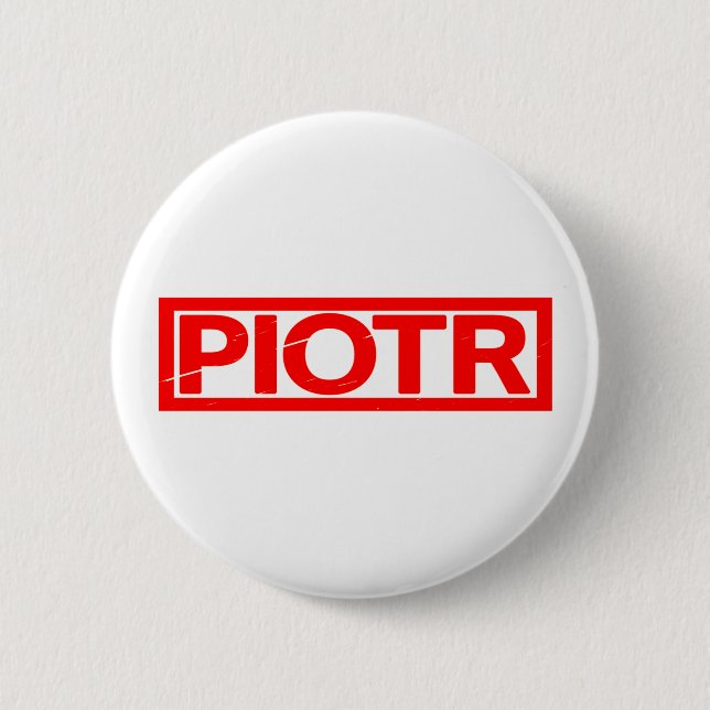 Chapa Redonda De 5 Cm Piotr Stamp (Anverso)