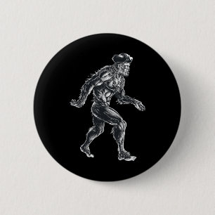 Chapa Redonda De 5 Cm Pirata de pie grande - Pies grandes Sasquatch - Pa