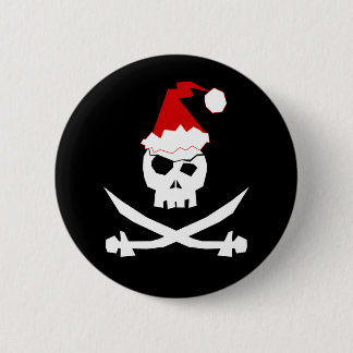 Chapa Redonda De 5 Cm Pirata Santa
