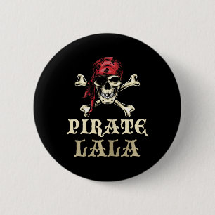Chapa Redonda De 5 Cm Pirate Lala Skull Matando Abuela Halloween Costu