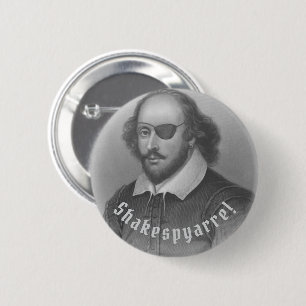 Chapa Redonda De 5 Cm Pirate Shakespeare