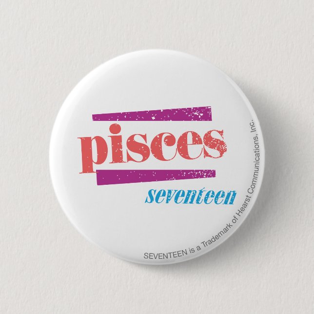 Chapa Redonda De 5 Cm Piscis LtPink (Anverso)