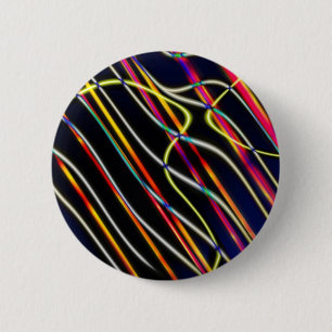 Chapa Redonda De 5 Cm Pistas de luz de OVNI - 2 - Personalizadas