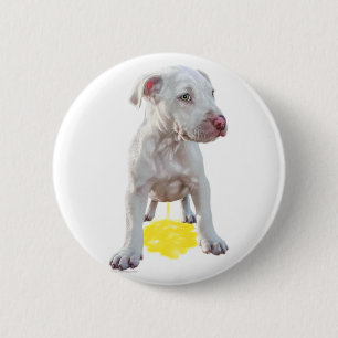 Chapa Redonda De 5 Cm Pit Bull Puppy Piddle