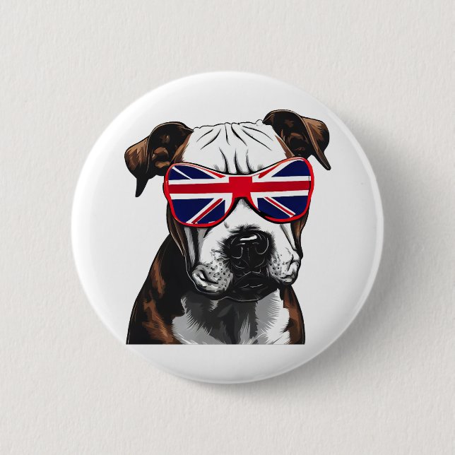 Chapa Redonda De 5 Cm Pitbull (Anverso)