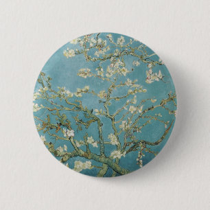 Chapa Redonda De 5 Cm PixDezines Van Gogh Flor de Almendro en Saint-Rémy