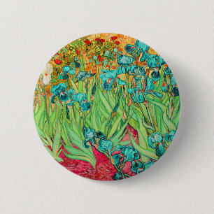Chapa Redonda De 5 Cm PixDezines van gogh iris/st. remy
