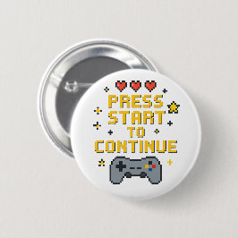 Chapa Redonda De 5 Cm Pixel Art Gaming Button