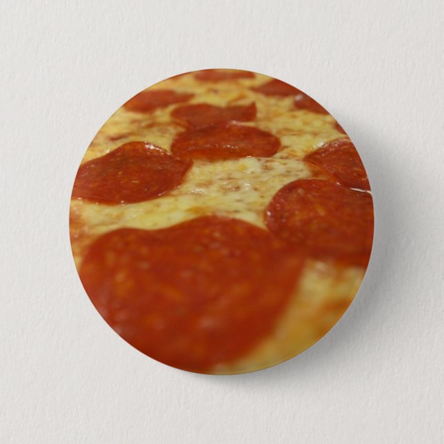 Chapa Redonda De 5 Cm pizza de pepperoni (Anverso)