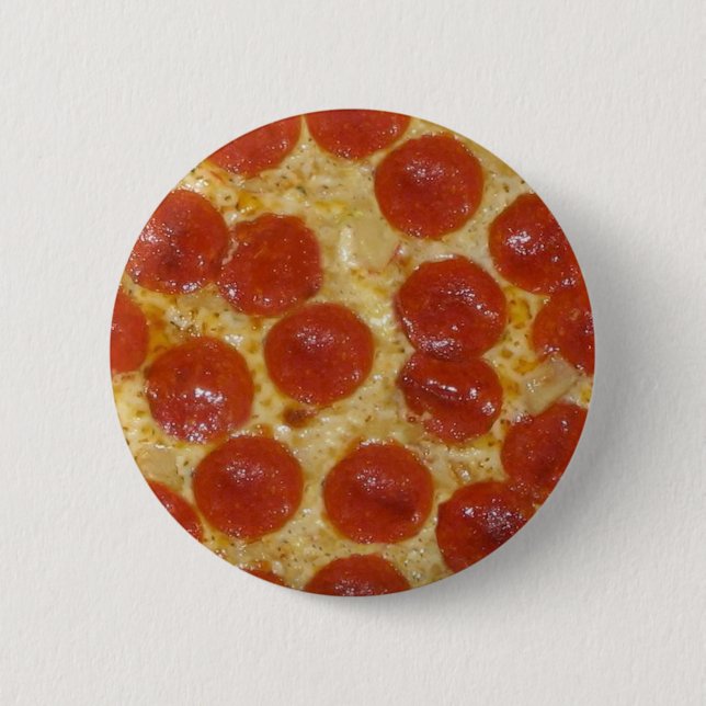 Chapa Redonda De 5 Cm pizza grande de pepperoni (Anverso)