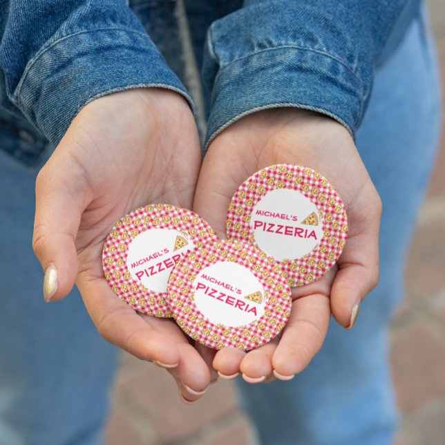 Chapa Redonda De 5 Cm Pizza Party Kids Birthday (Subido por el creador)