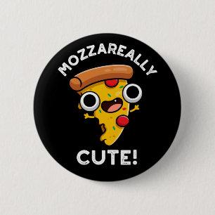Chapa Redonda De 5 Cm Pizza Pun Dark BG