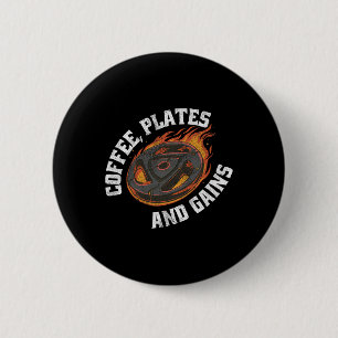 Chapa Redonda De 5 Cm Placas de café gana juego de gimnasio Equipo de el