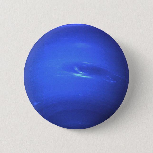 Chapa Redonda De 5 Cm Planet Neptune (Anverso)