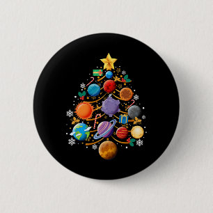 Chapa Redonda De 5 Cm Planetas del Sistema Solar Árbol de Navidad Astron