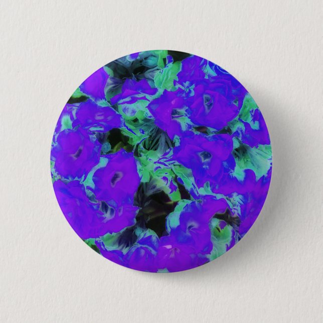 Chapa Redonda De 5 Cm Planta de Kalanchoe púrpura brillante (Anverso)