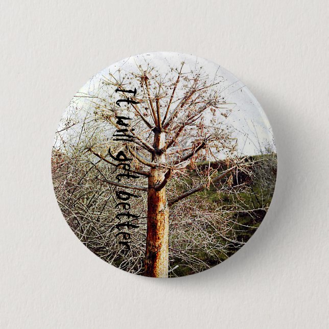 Chapa Redonda De 5 Cm Planta Dry Ferula (Anverso)