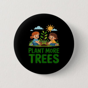 Chapa Redonda De 5 Cm Planta más árboles - jardinería infantil ecológica