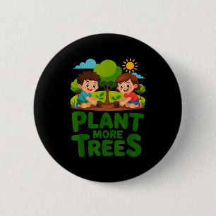Chapa Redonda De 5 Cm Planta más árboles - jardinería infantil ecológica