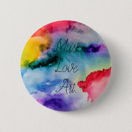 Chapa Redonda De 5 Cm Plantones artísticos creativos de acuarela