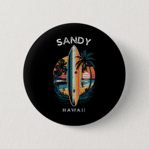 Chapa Redonda De 5 Cm Playa de arena Hawaii hombres mujeres surf _1