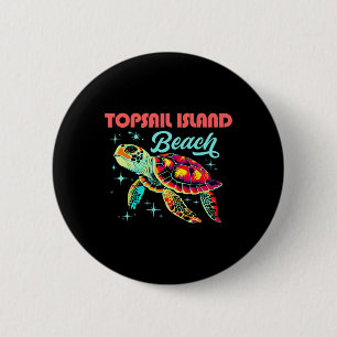 Chapa Redonda De 5 Cm Playa De La Isla De Topsail Nc Artista Turba De Ma