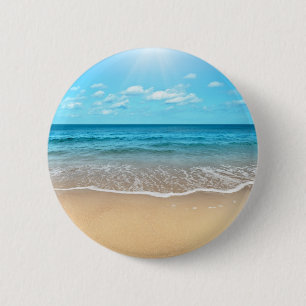 Chapa Redonda De 5 Cm Playa de Sandy perfecta
