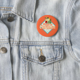 Chapa Redonda De 5 Cm Playa del Carmen México Retro Cocktail Vintage