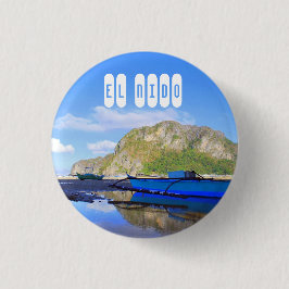 Chapa Redonda De 5 Cm Playa El Nido en Palawan, Filipinas