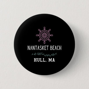 Chapa Redonda De 5 Cm Playa Nantasket de moda Hull Machusetts Vacaciones