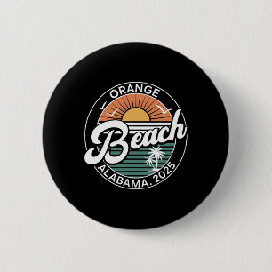 Chapa Redonda De 5 Cm Playa Naranja Alabama Divertidas Vacaciones de Ver