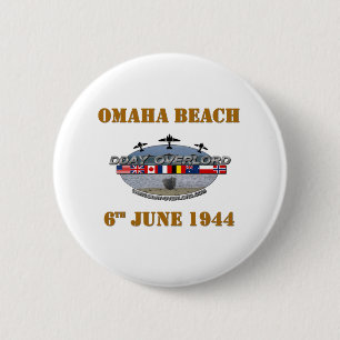 Chapa Redonda De 5 Cm Playa Omaha 6 de junio de 1944