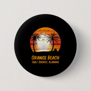 Chapa Redonda De 5 Cm Playa Orange Golf Shores Alabama Puesta de sol vin