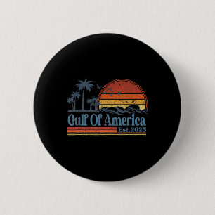 Chapa Redonda De 5 Cm Playa Retro Del Vintage Golfo De Estados Unidos Es