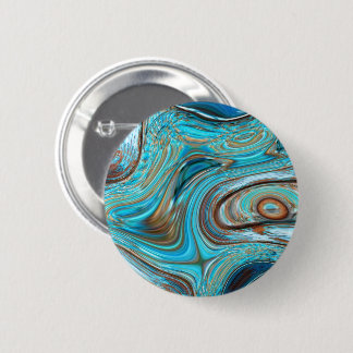 Chapa Redonda De 5 Cm playa rústica Turquoise Woodgrain Verde azulado Ma