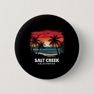 Chapa Redonda De 5 Cm Playa Salt Creek California Surfista Palma 