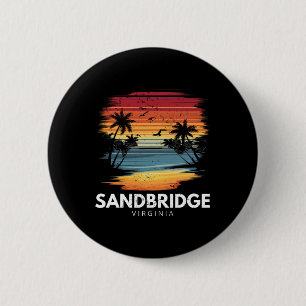 Chapa Redonda De 5 Cm Playa Sandbridge Virginia Surfboard Surfing Vintag