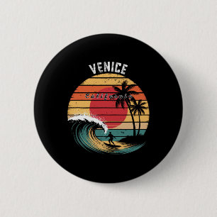 Chapa Redonda De 5 Cm Playa Venice California Surfing 