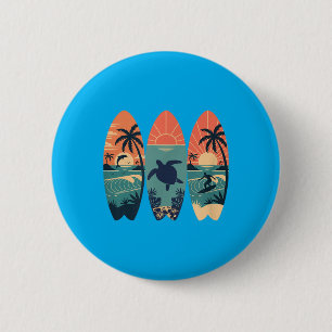 Chapa Redonda De 5 Cm Playa Waikiki Hawaii Viaje de Verano Hawaiano