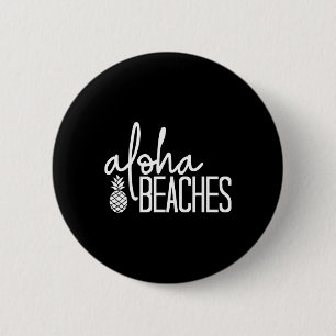 Chapa Redonda De 5 Cm Playas Aloha Fiesta de Despedida de Soltera Bridal