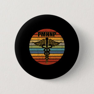 Chapa Redonda De 5 Cm Pmnhp Enfermera Psiquiátrica Profesional Médico Ca