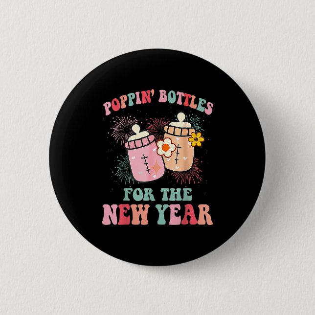 Chapa Redonda De 5 Cm Pn’ Bottles For The New Year Nicu Nurse  (Anverso)